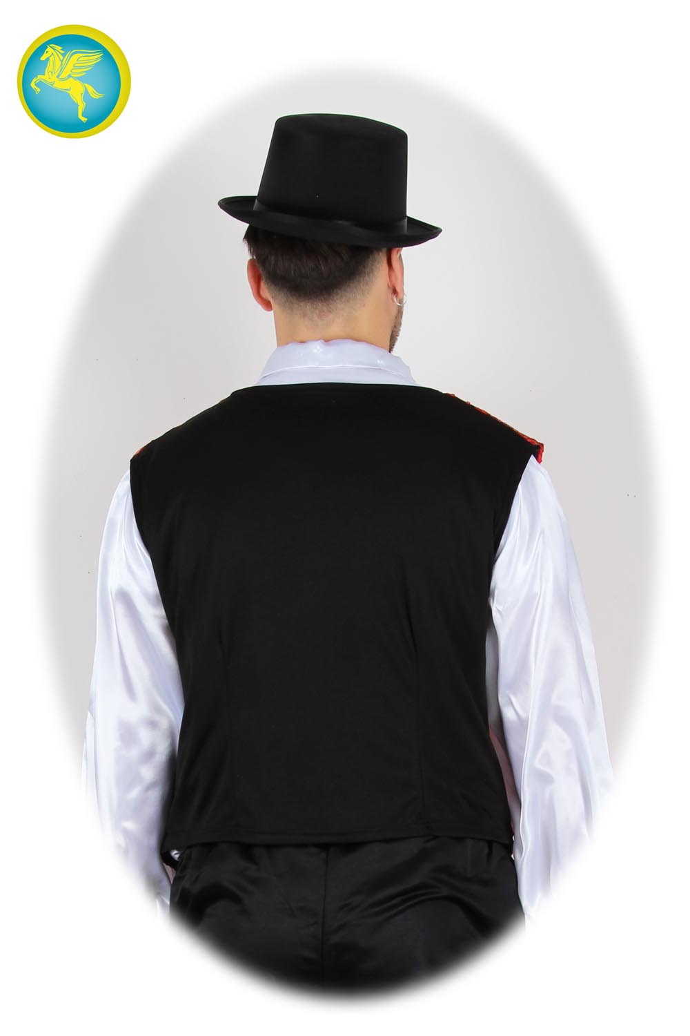 GILET PAILLETTES NERO